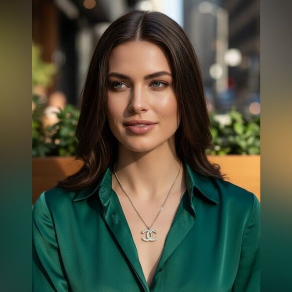 CHANEL CC Gold Pearl Pendant Necklace, Authentic - Picture 13 of 13